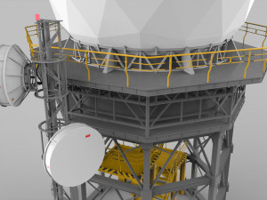 Sci fi antenna 2 3D Model