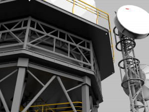 Sci fi antenna 2 3D Model