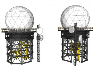 Bilim kurgu anteni 2 3D Model