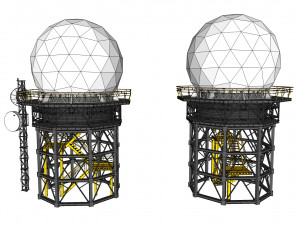 Sci fi antenna 2 3D Model