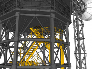 Sci fi antenna 2 3D Model