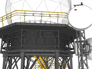 Sci fi antenna 2 3D Model