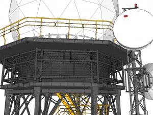 Bilim kurgu anteni 2 3D Model