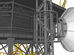 Sci fi antenna 2 3D Model