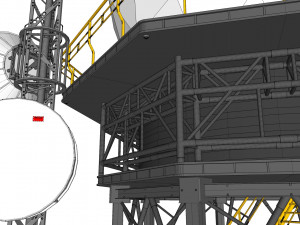 Sci fi antenna 2 3D Model