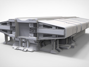 Sci-fi architecture elements collection 29 3D मॉडल