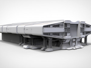 Sci-fi architecture elements collection 29 3D मॉडल