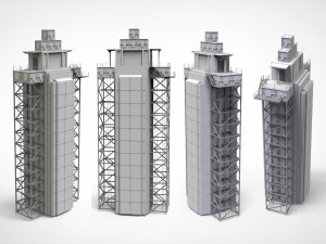 Sci-fi architecture elements collection 29 3D मॉडल