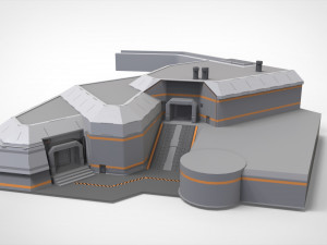Sci-fi architecture elements collection 29 3D मॉडल