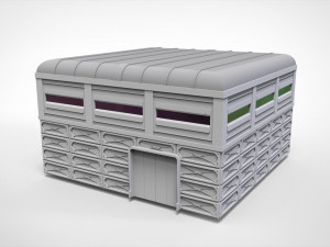 Sci-fi architecture elements collection 29 3D मॉडल