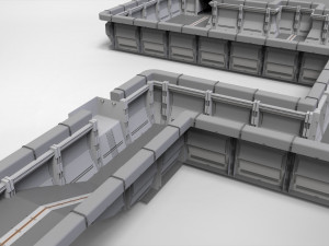 Sci-fi architecture elements collection 29 3D मॉडल