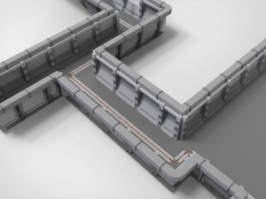 Sci-fi architecture elements collection 29 3D मॉडल