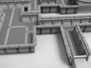 Sci-fi architecture elements collection 29 3D मॉडल