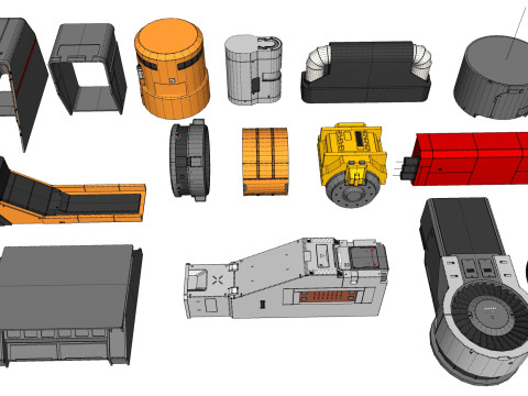 Sci-fi architecture elements collection 29 Modèle 3D