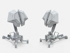 Sci fi antenna 5 3D Model