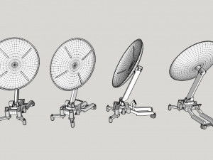 Sci fi antenna 5 Modelo 3D