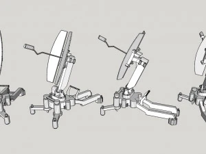 Sci fi antenna 5 3D Model
