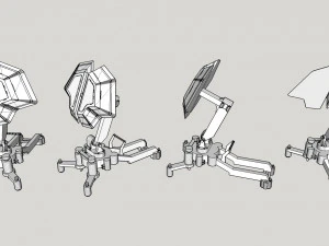Sci fi antenna 5 3D Model