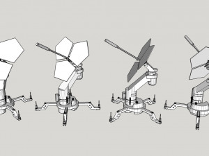 Sci fi antenna 5 Modelo 3D