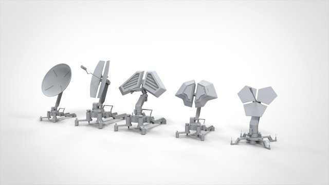 Sci fi antenna 5 Modelo 3D .c4d .max .obj .3ds .fbx .stl .blend 