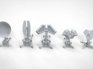 Sci fi antenna 5 3D Model