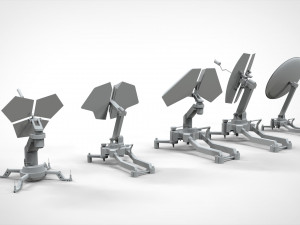 Sci fi antenna 5 Modelo 3D