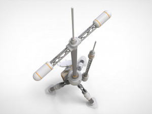 Sci fi antenna 6 Modèle 3D