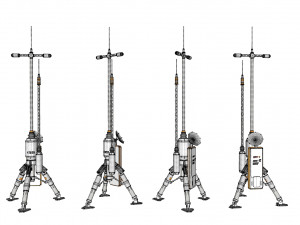 Sci fi antenna 6 Modèle 3D