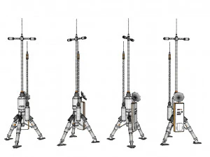 Sci fi antenna 6 3D Model