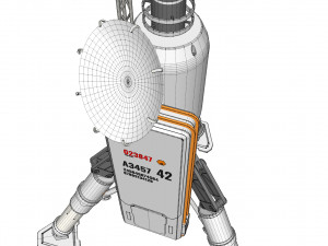 Sci fi antenna 6 Modèle 3D