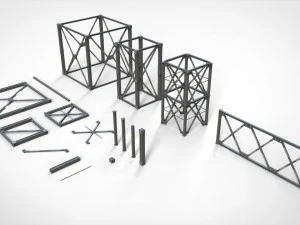 Metal truss 3 3D Model