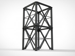 Metal truss 3 3D 模型
