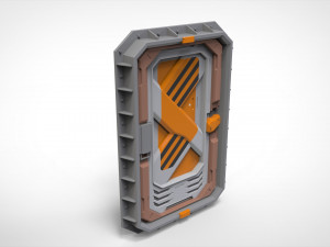 Sci fi door 6 3D Модель