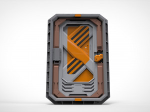Sci fi door 6 3D Модель