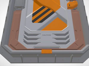 Sci fi door 6 3D Model