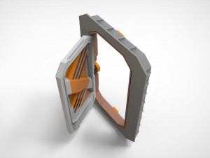 Sci fi door 6 3D Модель