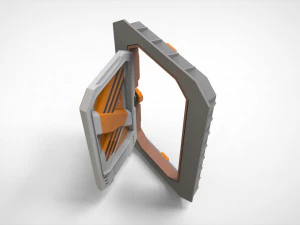 Sci fi door 6 3D Model