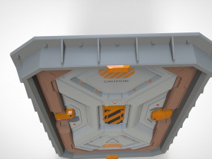 Sci fi door 22 3D मॉडल