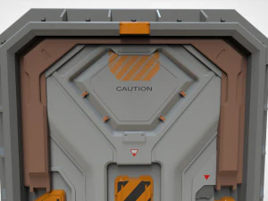Sci fi door 22 3D Model