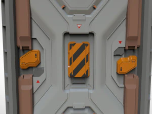 Sci fi door 22 3D Model