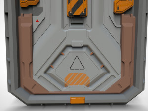 Sci fi door 22 3D मॉडल