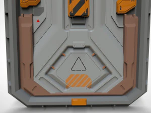 Sci fi door 22 3D Model