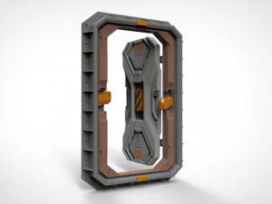 Sci fi door 22 3D Model