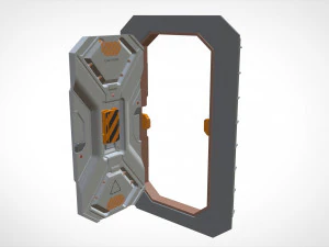 Sci fi door 22 3D Model