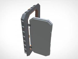 Sci fi door 22 3D Model
