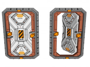 Sci fi door 22 3D मॉडल