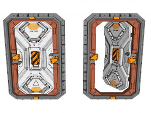 Sci fi door 22 3D Model