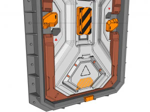 Sci fi door 22 3D Model