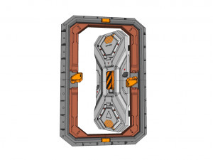 Sci fi door 22 3D मॉडल