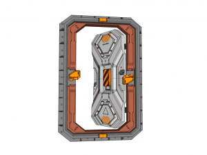 Sci fi door 22 3D Model
